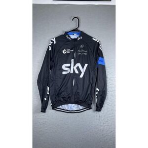 Team Sky Cycling Jersey Mens Medium Black Long Sleeve Rapha 21st Century Fox
